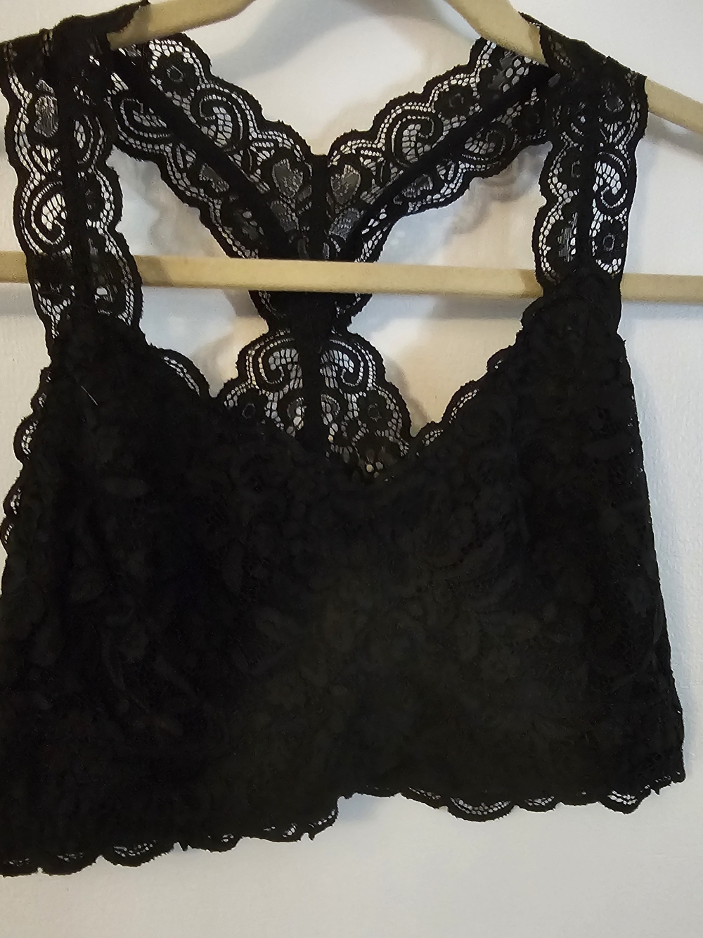 Serra Black Lace Racerback Bralette